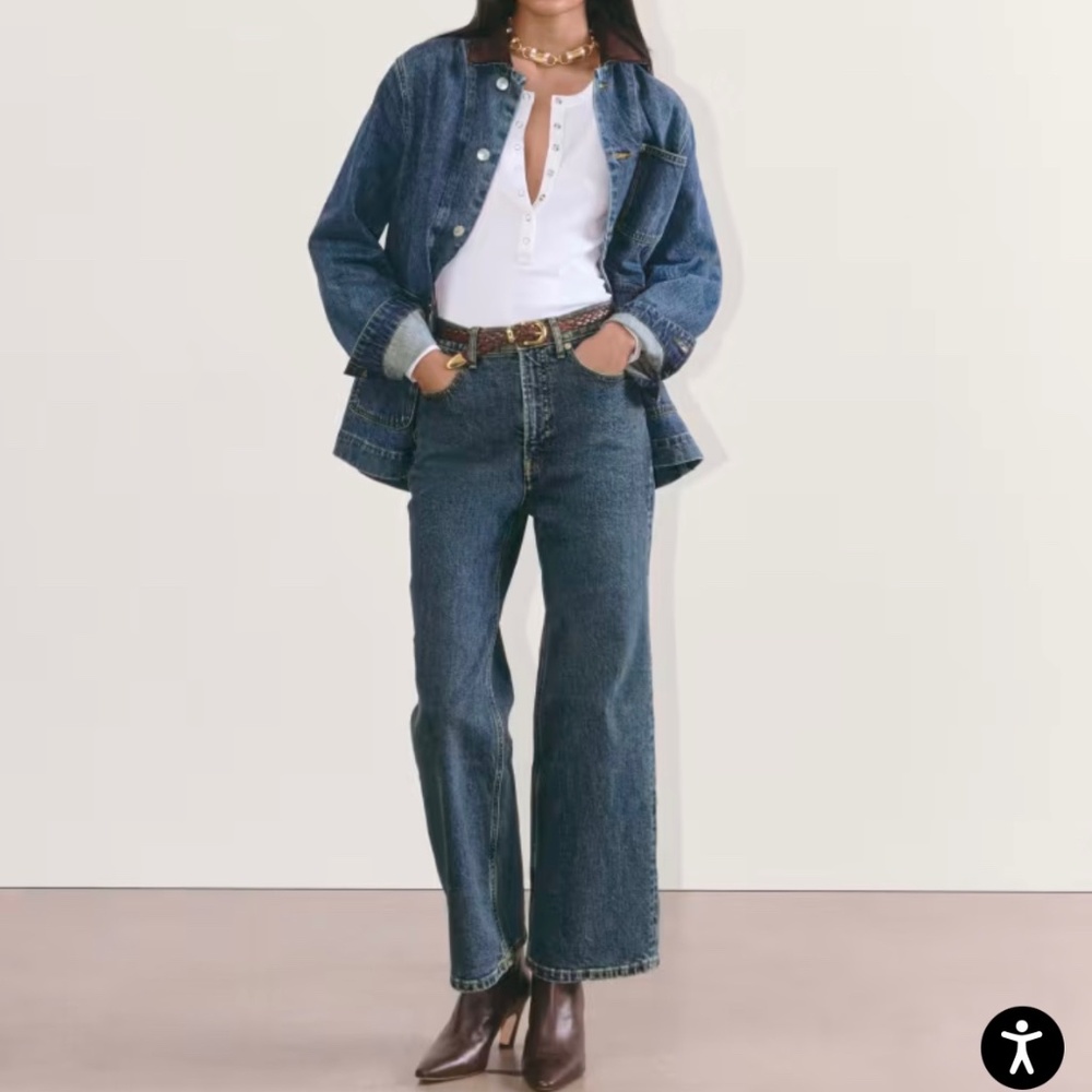 Everlane Way-high Sailor Jean NWT Deep Blue